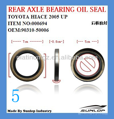 Rear axle oil seal toyota