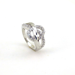 White Gold Plated Wholesale Ring Mountings Without Stones