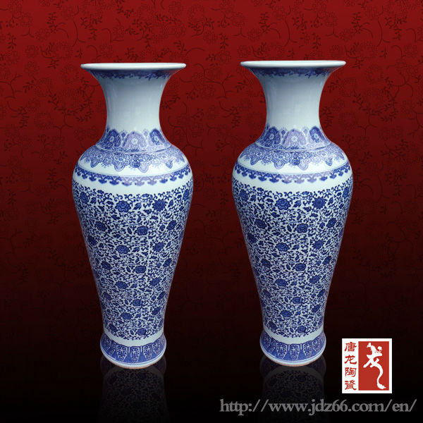 antigo e moderno azul e branco vasos de chão de venda