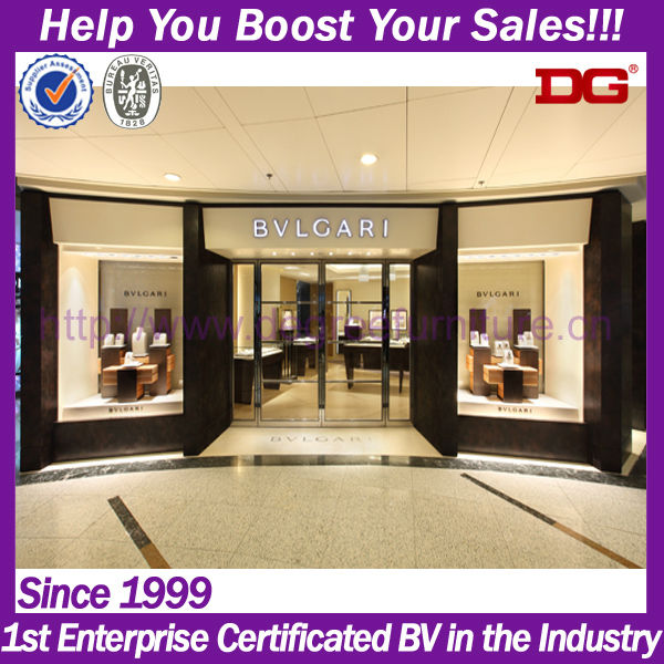 Fashion retail store wooden jewellery window display