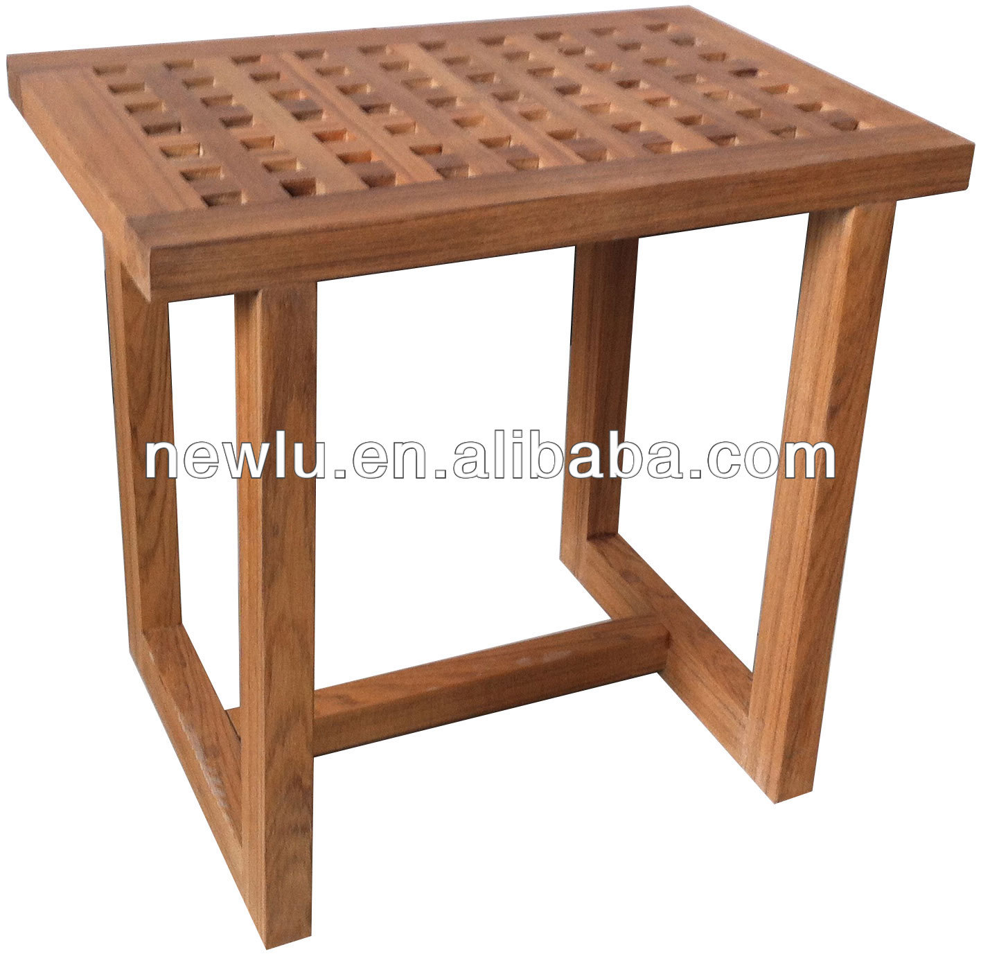 Teak wooden shower room bench fsc.jpg