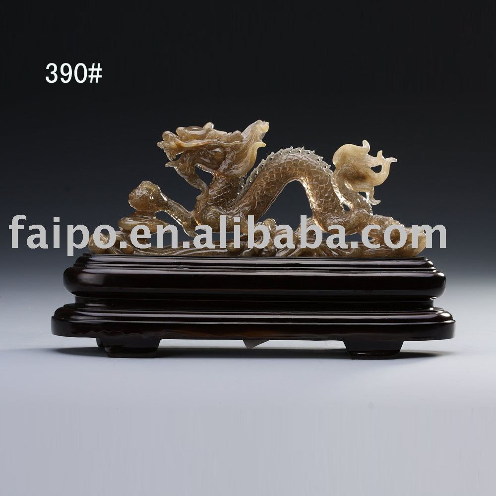 See larger image China Dragon Natural crystal carving