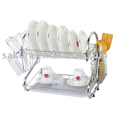red dish drainer