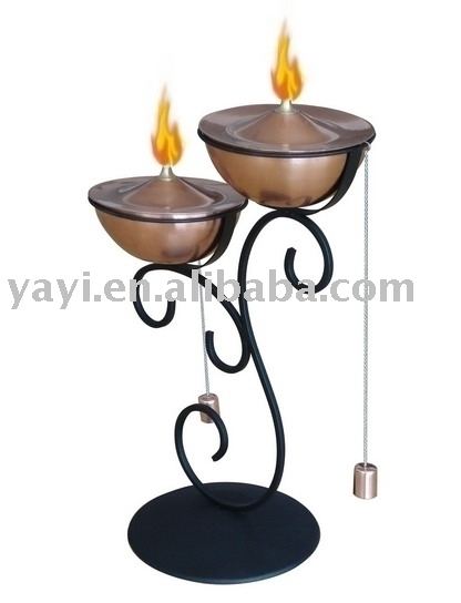 oil lamp. Copper Oil Lamp