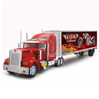R C American truck with music and more than 10 li toy 7577 