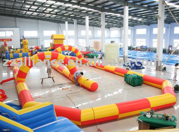 inflatable car race track for ATV cars