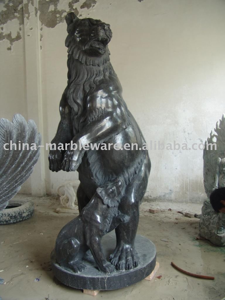 Black Marble Statue