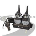 Audiovox GMRS-2VMK 2 Way Radio Twin Pack with Mobile Charging Stand and Car Adapter