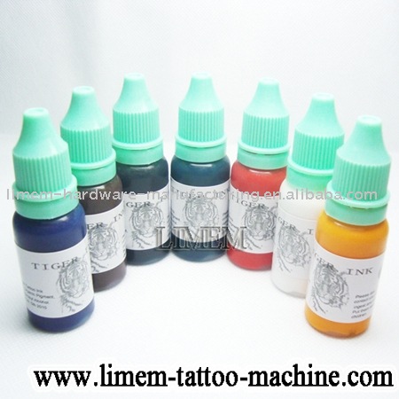 8 Bottles of Color Tattoo Ink
