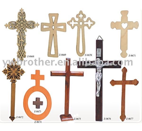 Detailed Wooden Cross