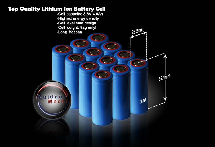 Lithium Ion Battery Cell, View EV Battery Pack, GoldenMotor Product ...