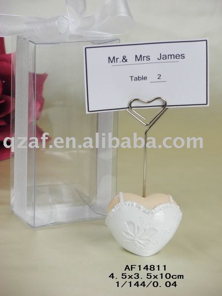 heart wedding card holder
