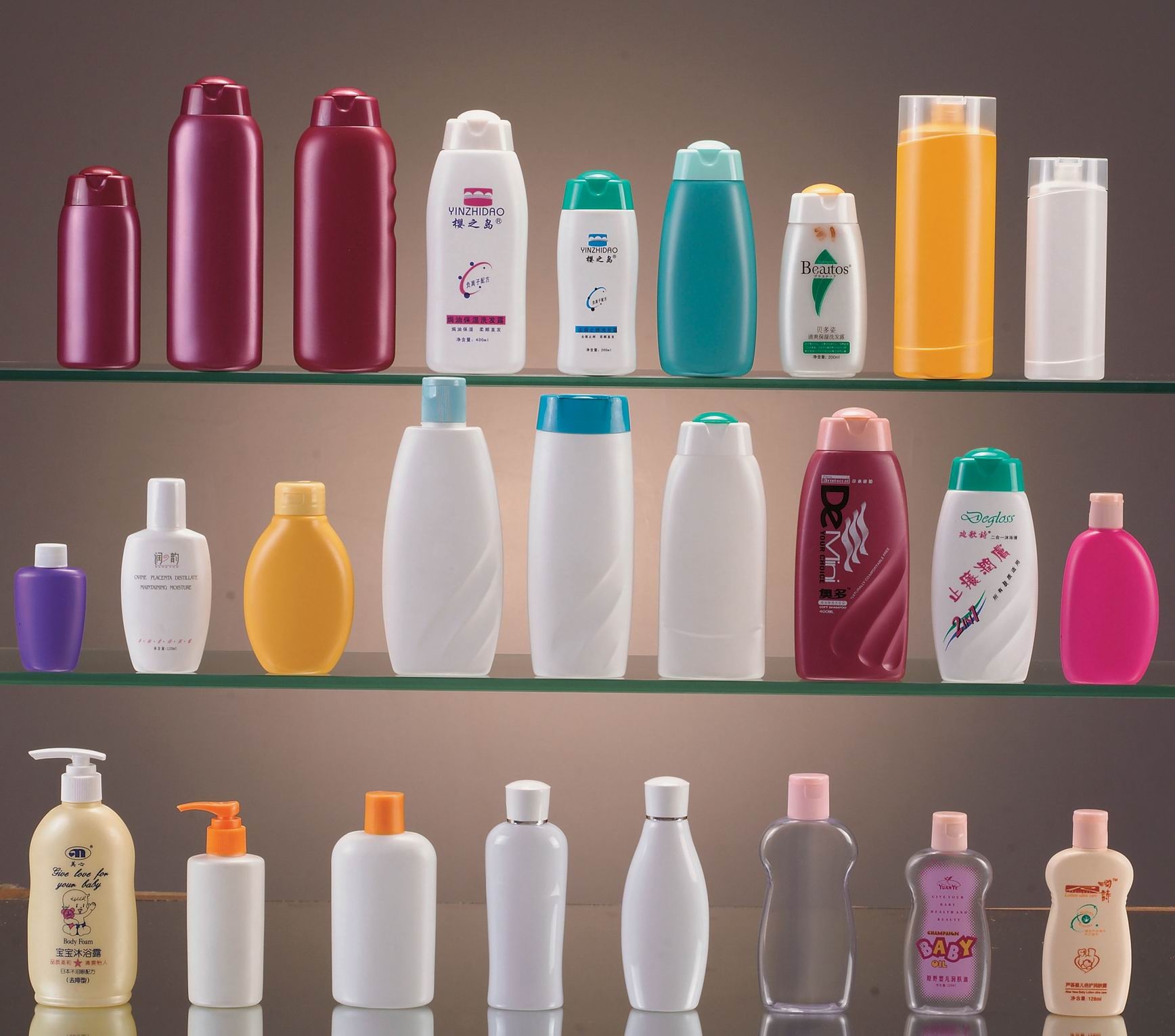 Plastic Shampoo Bottles