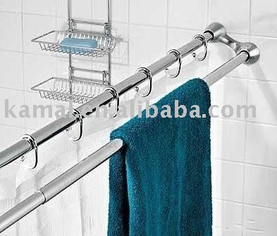 Shower Curtains on Shower Curtain Rod  Shower Curtain Pole   View Shower Curtain