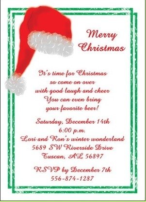 party invitations cards. Christmas Party Invitations