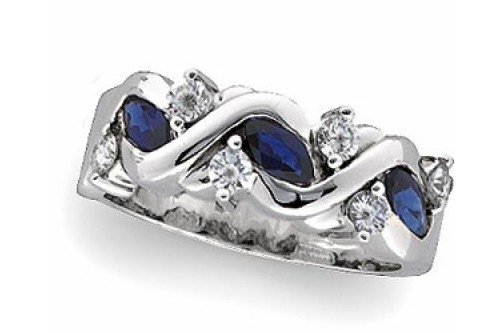 Savanna Sapphire and diamond engagement ring