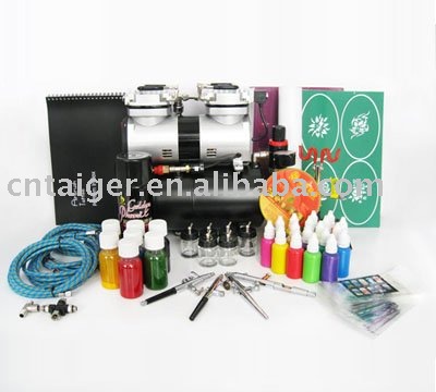 A body art airbrush tattoo kit is worth a lot of money if you have the