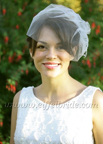 Wedding Headpieces on Image  Cvb 03013 White Tulle Wedding Birdcage Veils  Face Netting Veil
