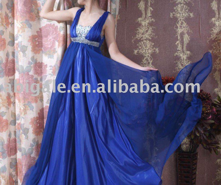 Elegant Teal Evening Gown Prom Party Wedding Dress