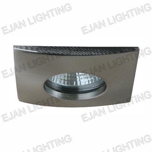 OUT 65 CHROME BRUSHED/SILVER GREY RECESSED DOWNLIGHT IP65 RATED