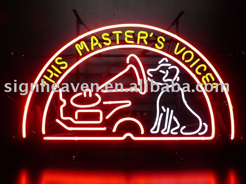 See larger image: The masters Voice Neon Sign. Add to My Favorites. Add to My Favorites. Add Product to Favorites; Add Company to Favorites
