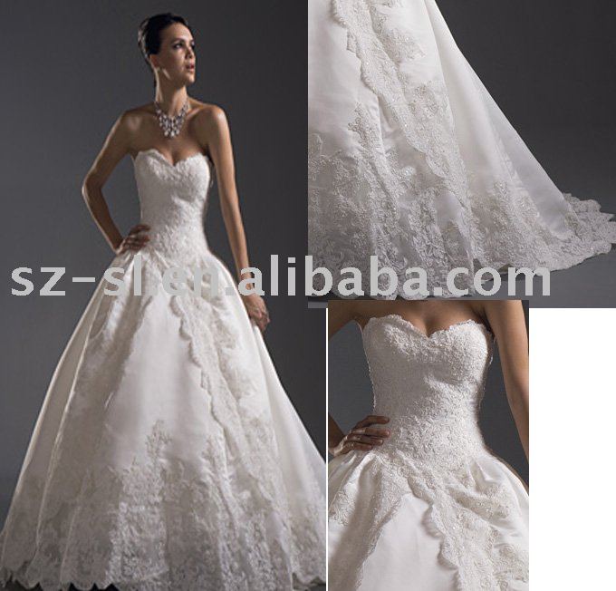 Sweetheart bridal wedding dress lace sl150