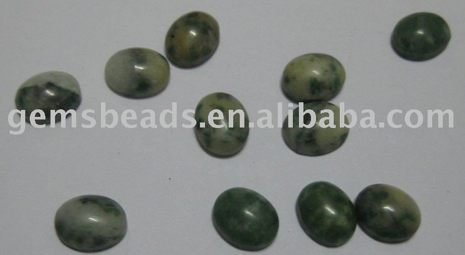 green cabochon