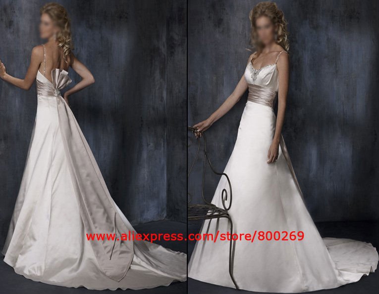 Latest Bridal dress gown low back sl626