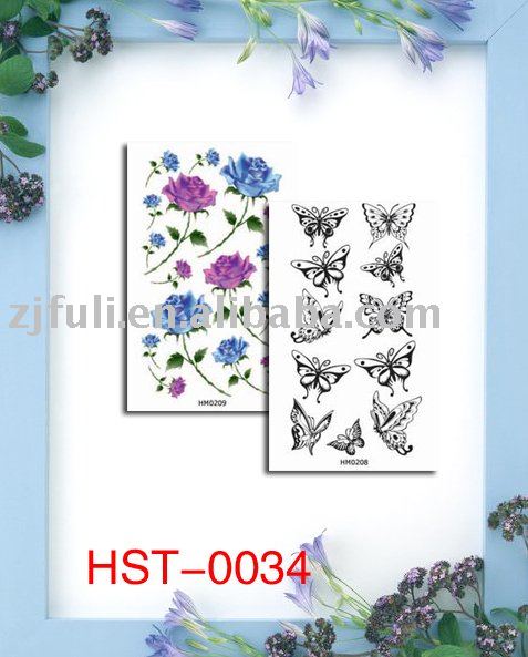 custom temporary tattoos, crystal tattoos, transfer tattoos