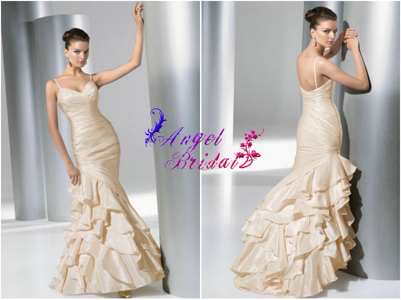 mermaid wedding dresses with straps. 2010 sweetheart neck, mermaid