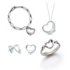 fine & jewelry hearts Rings necklace sets AS50