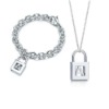 Costume Jewelry Lock Silver costume Accessories Sets AS59