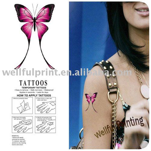 See larger image: Butterfly Temporary Body Tattoo (WF-6006). Add to My Favorites. Add to My Favorites. Add Product to Favorites; Add Company to Favorites