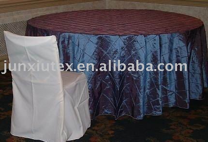 Taffeta pintuck table clothtable cloth table linen