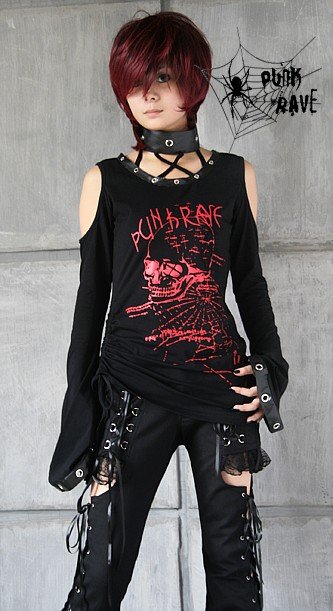  - PUNK_RAVE_gothic_punk_flare_sleeve_long