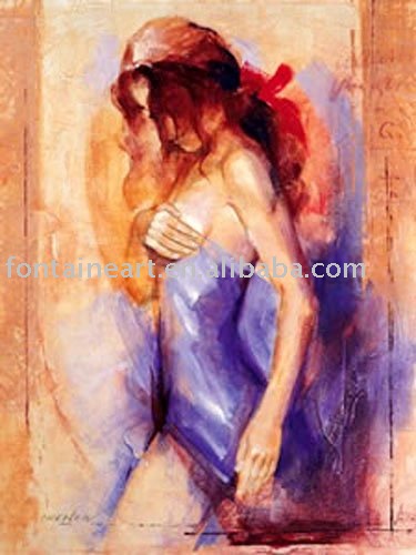 women abstract painting. Abstract Woman Nude Canvas Oil