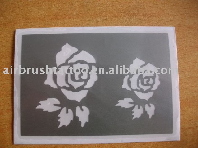 temporary glitter tattoo stencil designs