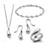 water drop 925 jewelry sets AS24