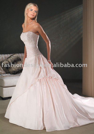 light pink wedding dresses