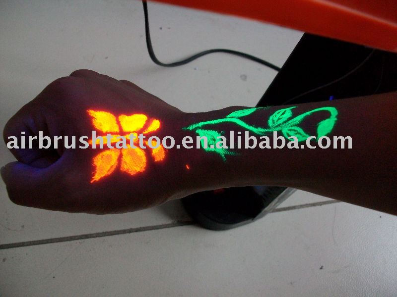 See larger image: sprary temporary airbrush tattoo ink - fluorescent ink
