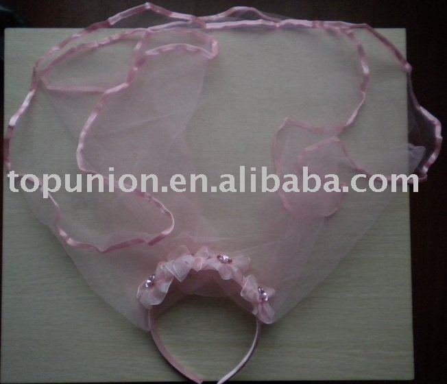 pink bridal veil 
