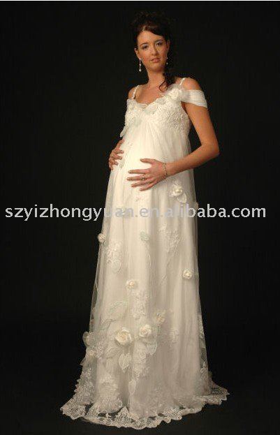 New Lace Maternity Wedding Dress