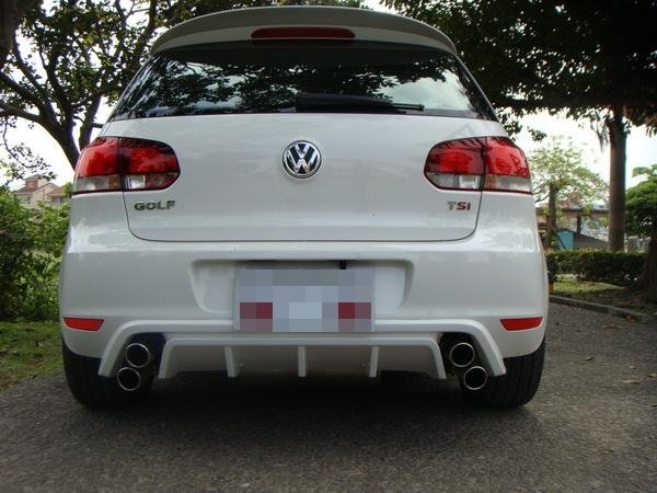 ABT STYLE REAR DIFFUSER for GOLF 6