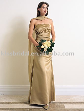 Gold Bridesmaid Gown