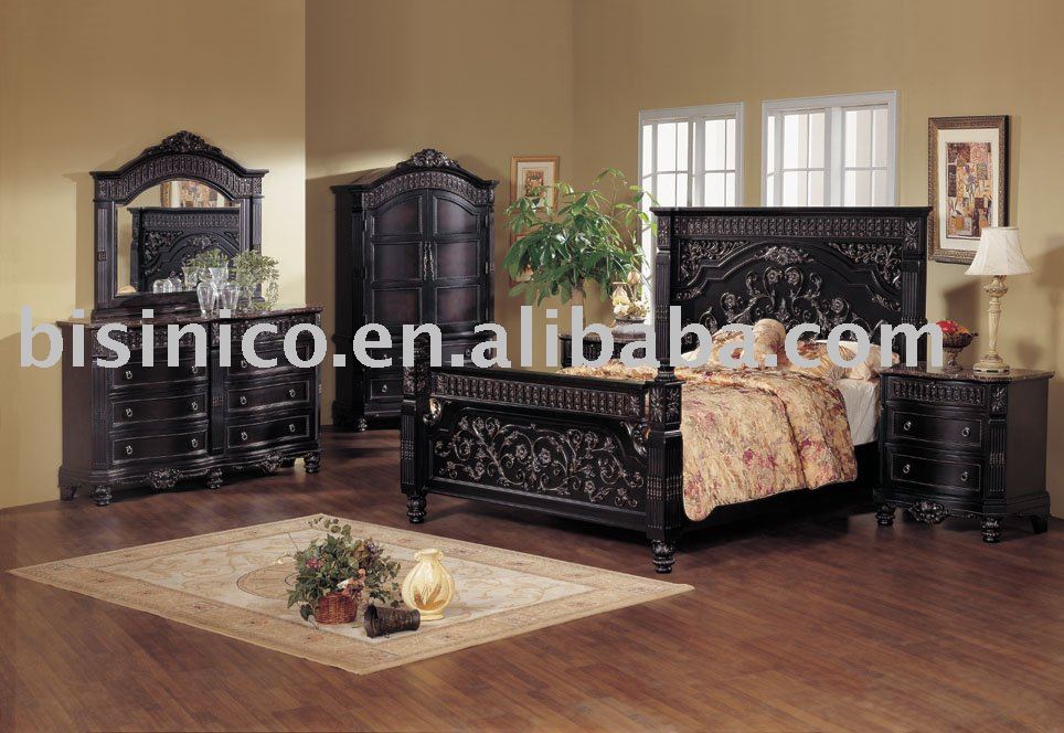 black bed furniture