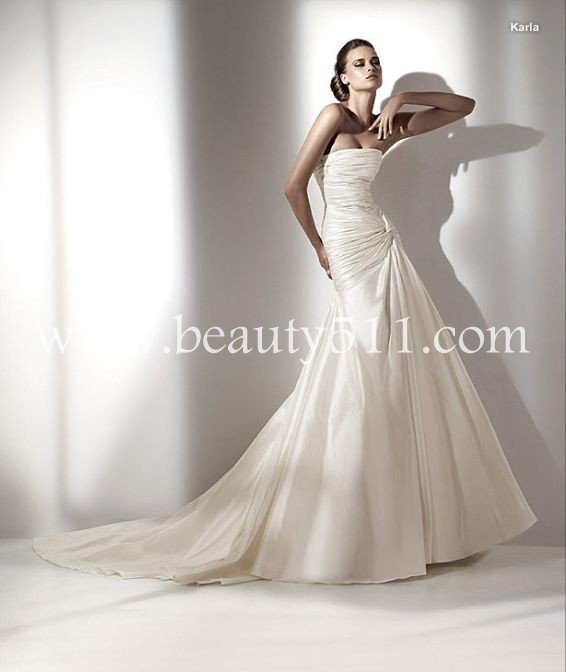 2010 taffeta elie saab hot sale wedding dressbridal gownWDAH0104
