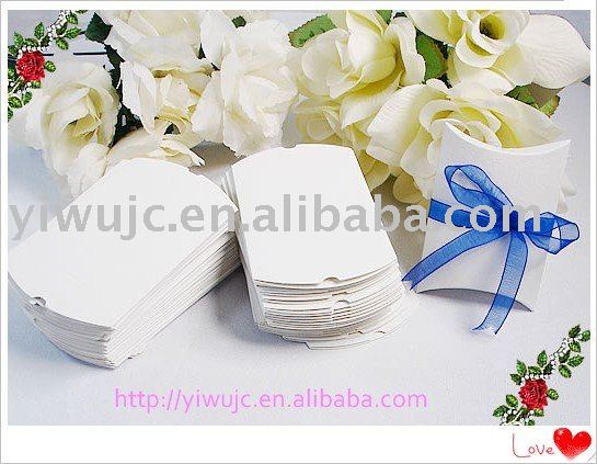  pillow box wedding cake card box and wedding invitation silk boxes