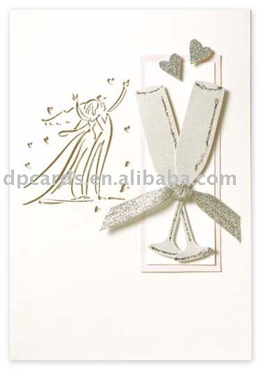 Handmade wedding card