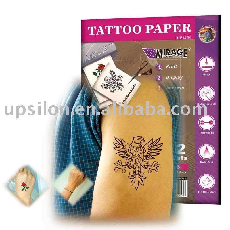 Printable temporary tattoo paper June 24 2011 By alister Amazon Verified 