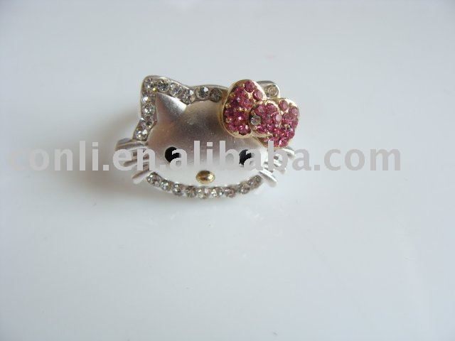 Gold Hello Kitty Ring. Hello kitty adjustable